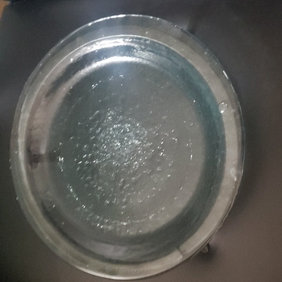 Candle holder display sculpture Green hued glass metal wrought iron‎ - Picture 2 of 11